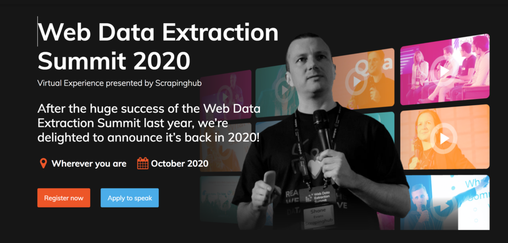 Web Data Extraction Summit 2020 Via wScraper.com